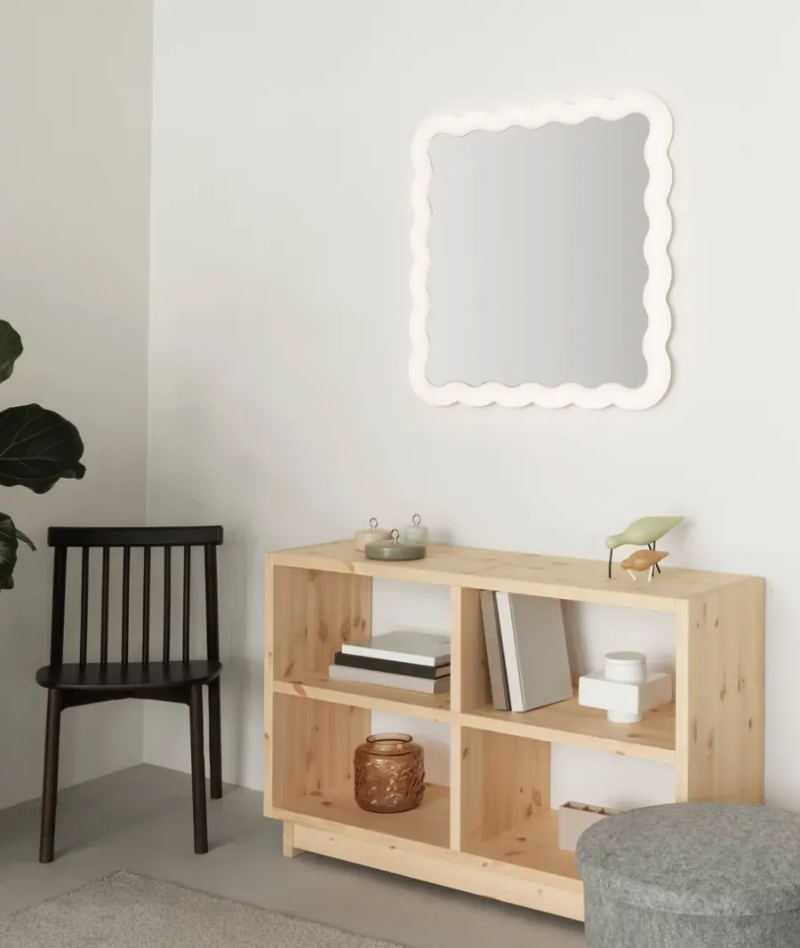 Normann Copenhagen Illu spiegel 80x80 cm, Wit< Wandspiegels