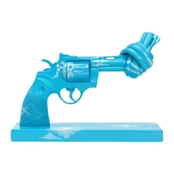Non Violence Imagine dekoration 30 cm, Blauw-wit< Decoratieve Accessoires