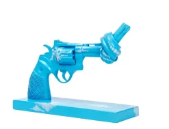 Non Violence Imagine dekoration 30 cm, Blauw-wit< Decoratieve Accessoires