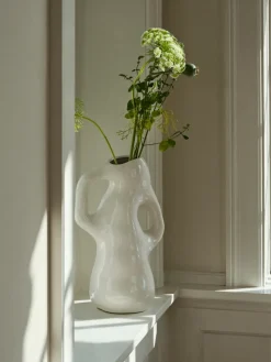 Broste Copenhagen Isolde vaas 35 cm, White< Vazen