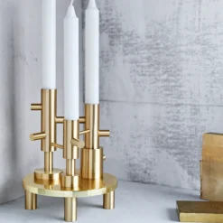 Fritz Hansen Jaime Hayon kandelaar, groot, Messing< Kandelaars