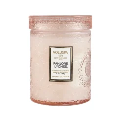 Voluspa Japonica geurkaars in glazen pot 50 uur, Panjore Lychee< Geurkaarsen & Aroma Diffusers