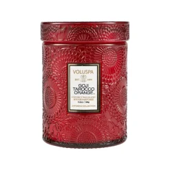 Voluspa Japonica geurkaars in glazen pot 50 uur, Goji Tarocco Orange< Geurkaarsen & Aroma Diffusers