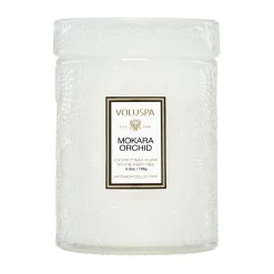 Voluspa Japonica geurkaars in glazen pot 50 uur, Mokara Orchid< Geurkaarsen & Aroma Diffusers