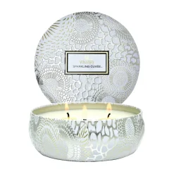 Voluspa Japonica 3-wick Tin geurkaars 40 uur, Sparkling Cuvée< Geurkaarsen & Aroma Diffusers
