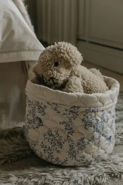 Garbo&Friends Jardim Satin gewatteerde mand 2-delig, 20xØ20 cm + 30xØ30 cm< Opbergoplossingen Voor De Kinderkamer|Opbergmanden