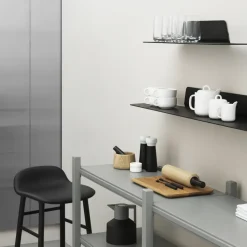 Normann Copenhagen Jet plank, zwart, aluminium, 80 cm< Planken & Planksystemen