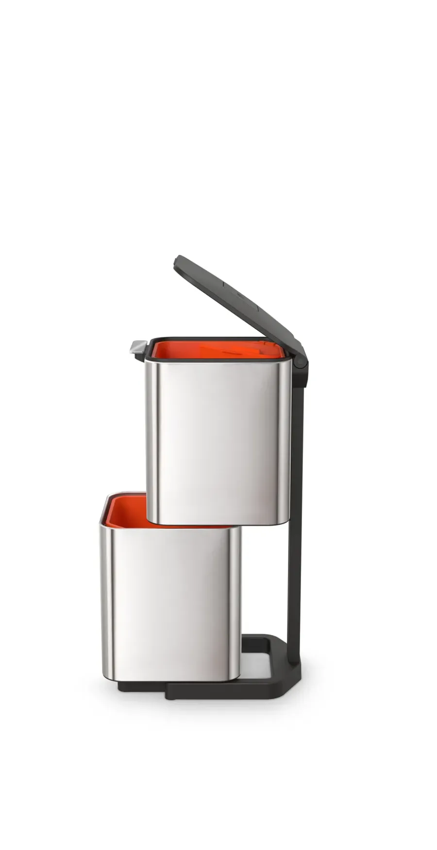 Joseph Joseph Totem Max vuilnisbak 60 L, Stainless steel< Pedaalemmers