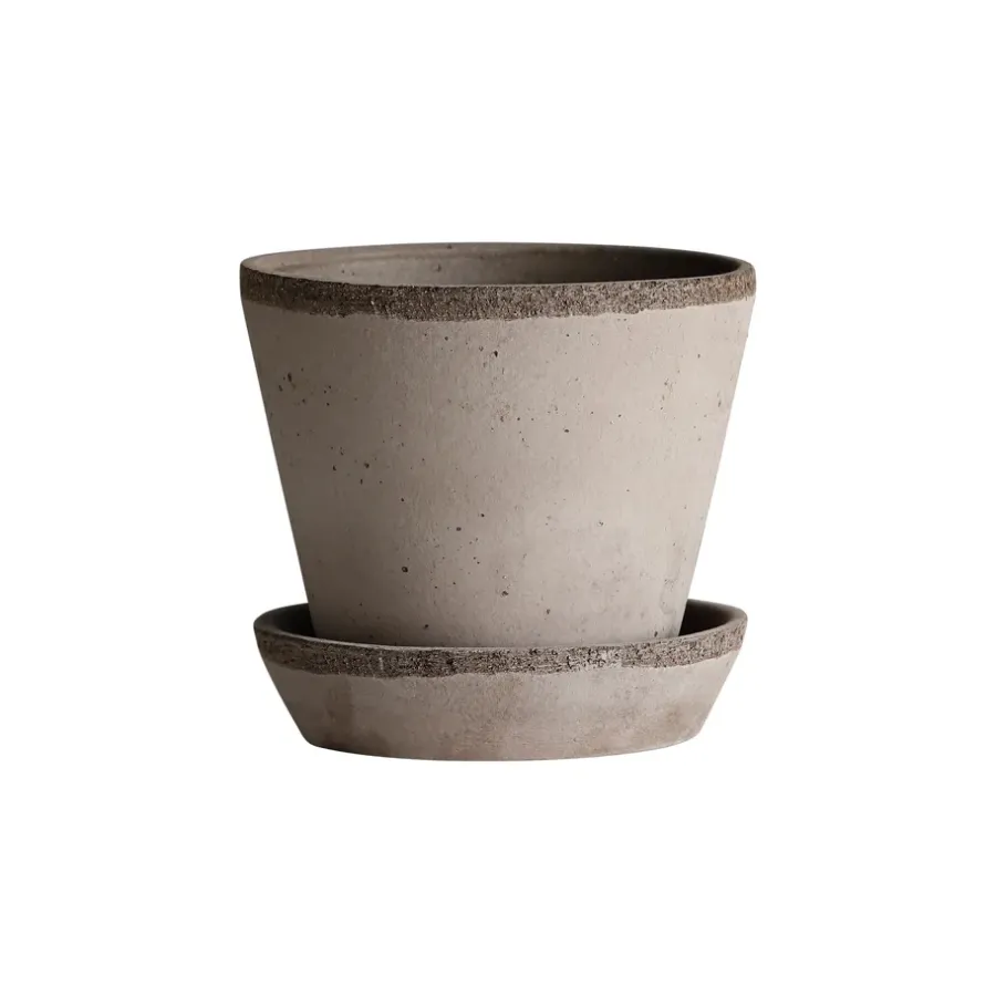 Bergs Potter Julie pot Ø10 cm, Grijs< Bloempotten