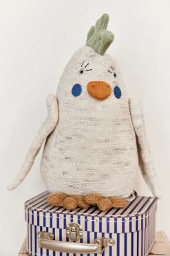 OYOY Kai parkiet knuffeldier, Offwhite-light mint< Kinderkamer Interieuraccessoires|Kinderkamer Interieuraccessoires