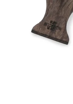 Kay Bojesen Denmark Kaj Bojesen vogel sleutelhanger, Gerookt eiken, zwart leer< Houten Beelden