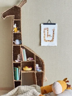 Bloomingville Kalu boekenkast 148x46 cm, Natuur< Opbergoplossingen Voor De Kinderkamer
