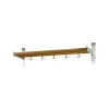 Scherlin Kapstok 4, Eikenhout geolied, aluminium frame< Garderobehaken & Hoedenplanken