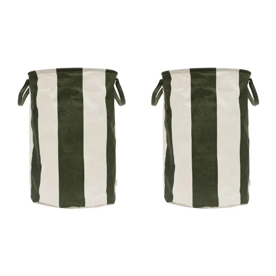OYOY Kara opbergmand large Ø38x54 cm, Dark Green< Opbergmanden