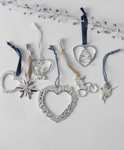 Rosendahl Karen Blixen raamdecoratie Bloemenhart, Zilver< Kerstdecoraties