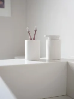 Zone Denmark Karma tandenborstelbeker, White< Tandenborstelhouders