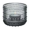 Iittala Kastehelmi waxinelichthouder, grey (grijs)< Kaarsenhouders & Kaarsenborden