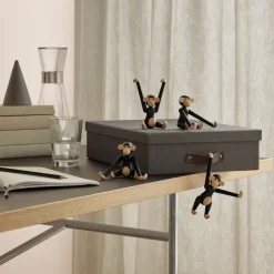 Kay Bojesen Denmark Kay Bojesen aap mini, Donkergebeitst eikenhout< Kinderkamer Interieuraccessoires|Kinderkamer Interieuraccessoires