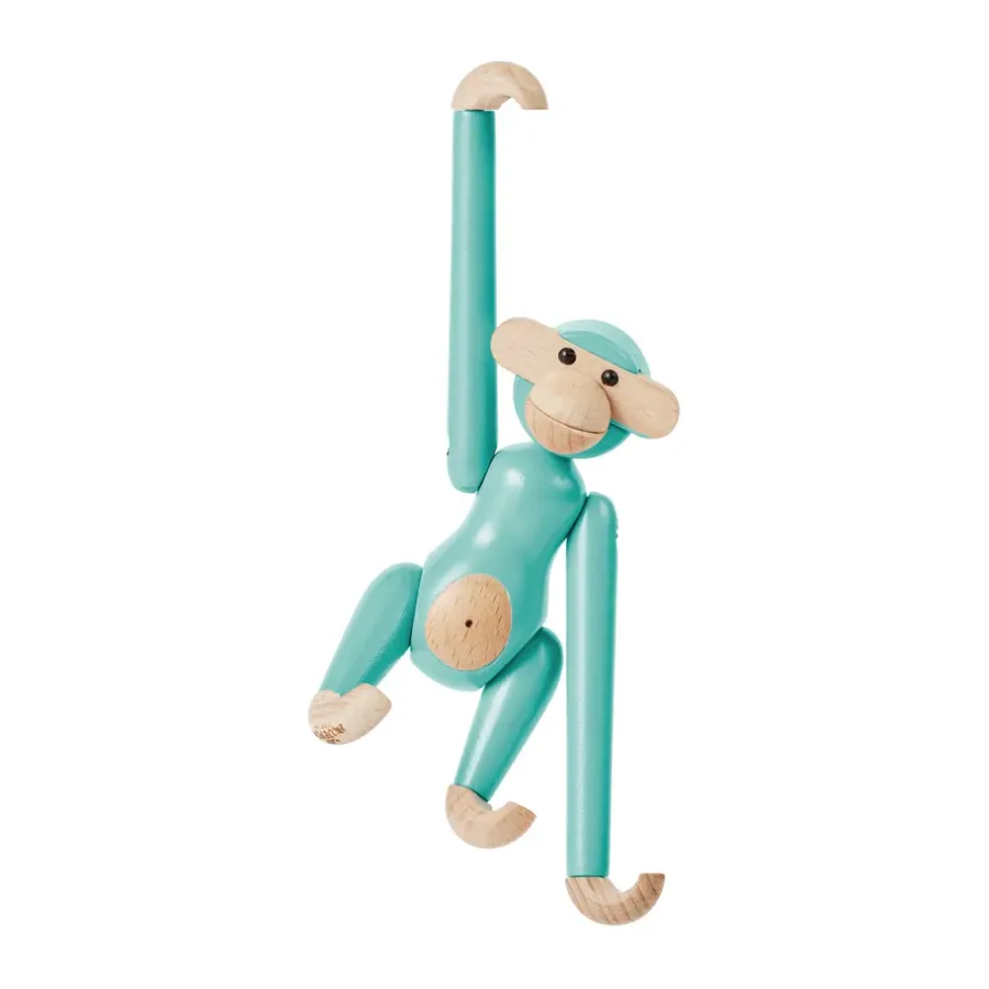 Kay Bojesen Denmark Kay Bojesen aap mini, Turkoois< Houten Beelden