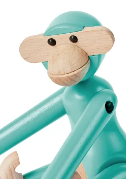 Kay Bojesen Denmark Kay Bojesen aap mini, Turkoois< Houten Beelden