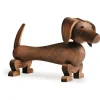 Kay Bojesen Denmark Kay Bojesen hond 18,5 cm, walnoot< Kinderkamer Interieuraccessoires|Kinderkamer Interieuraccessoires