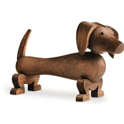 Kay Bojesen Denmark Kay Bojesen hond 18,5 cm, walnoot< Kinderkamer Interieuraccessoires|Kinderkamer Interieuraccessoires