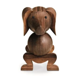 Kay Bojesen Denmark Kay Bojesen hond 18,5 cm, walnoot< Kinderkamer Interieuraccessoires|Kinderkamer Interieuraccessoires
