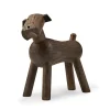 Kay Bojesen Denmark Kay Bojesen hond Tim, gerookt eiken< Houten Beelden|Kinderkamer Interieuraccessoires