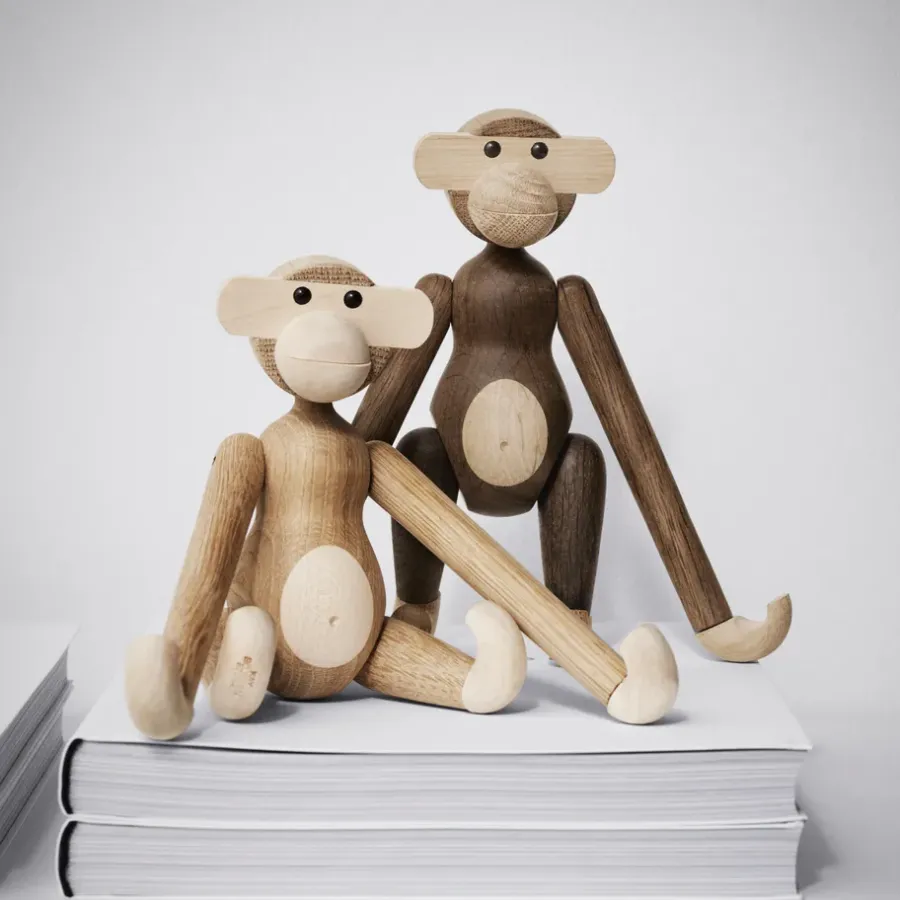 Kay Bojesen Denmark Kay Bojesen houten aap klein, onbehandeld eiken - esdoorn< Kinderkamer Interieuraccessoires|Kinderkamer Interieuraccessoires