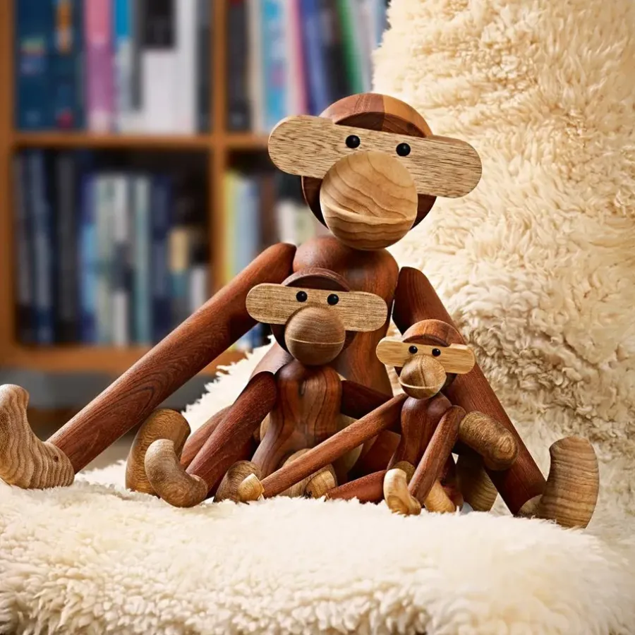Kay Bojesen Denmark Kay Bojesen houten aap Large, hout< Kinderkamer Interieuraccessoires|Kinderkamer Interieuraccessoires