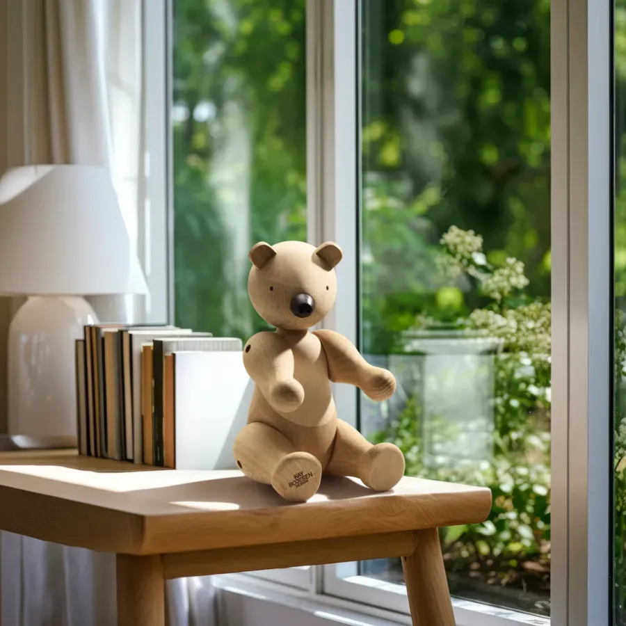 Kay Bojesen Denmark Kay Bojesen houten beer groot, Eiken-esdoorn< Houten Beelden