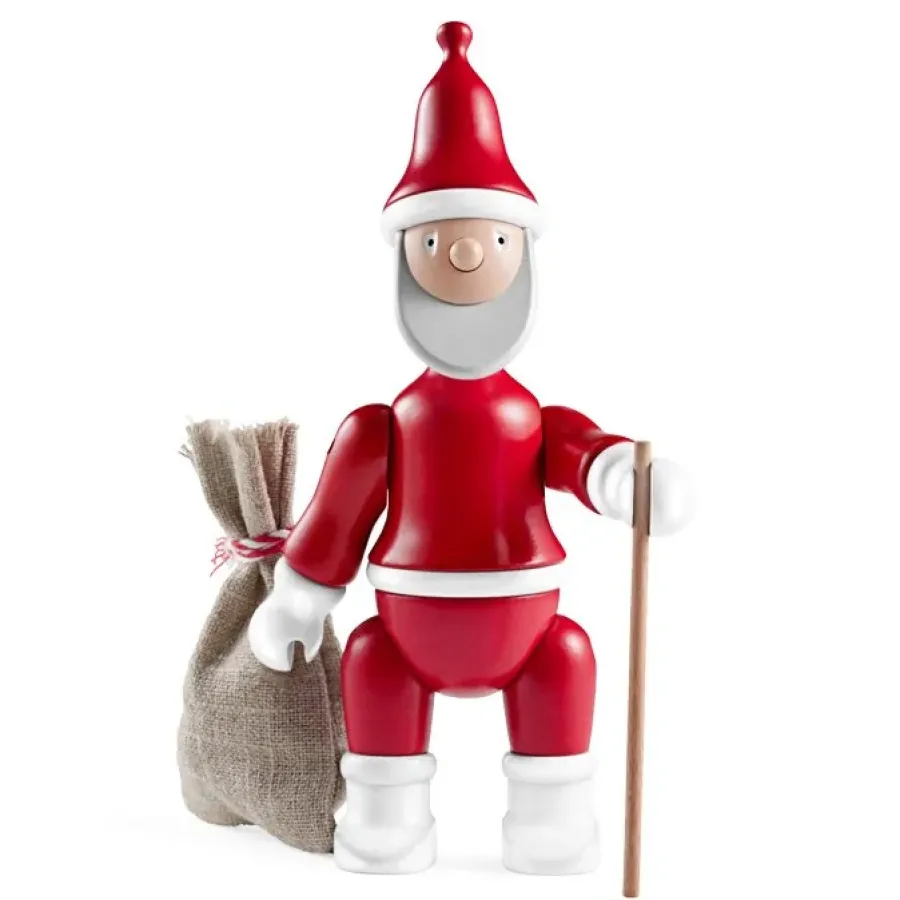 Kay Bojesen Denmark Kay Bojesen Kerstman, rood< Kerstdecoraties|Houten Beelden