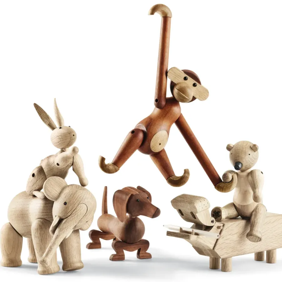 Kay Bojesen Denmark Kay Bojesen konijn, eikenhout< Paasdecoratie|Kinderkamer Interieuraccessoires