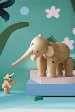 Kay Bojesen Denmark Kay Bojesen Liliput olifant, Eikenhout< Kinderkamer Interieuraccessoires|Kinderkamer Interieuraccessoires