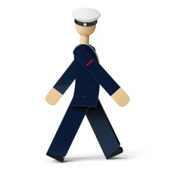 Kay Bojesen Denmark Kay Bojesen matroos, Blauw< Houten Beelden