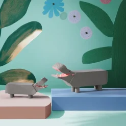 Kay Bojesen Denmark Kay Bojesen nijlpaard, Grijs< Houten Beelden