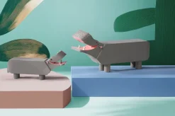 Kay Bojesen Denmark Kay Bojesen nijlpaard liliput, Grijs< Houten Beelden