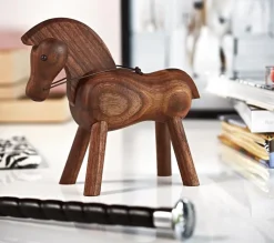 Kay Bojesen Denmark Kay Bojesen paard, walnoot< Houten Beelden|Kinderkamer Interieuraccessoires