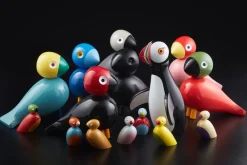 Kay Bojesen Denmark Kay Bojesen puffin, 19,5 cm< Houten Beelden