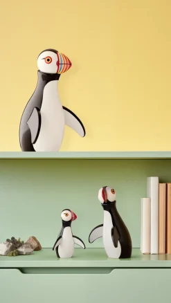 Kay Bojesen Denmark Kay Bojesen puffin, 19,5 cm< Houten Beelden