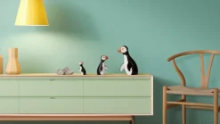 Kay Bojesen Denmark Kay Bojesen puffin, 19,5 cm< Houten Beelden