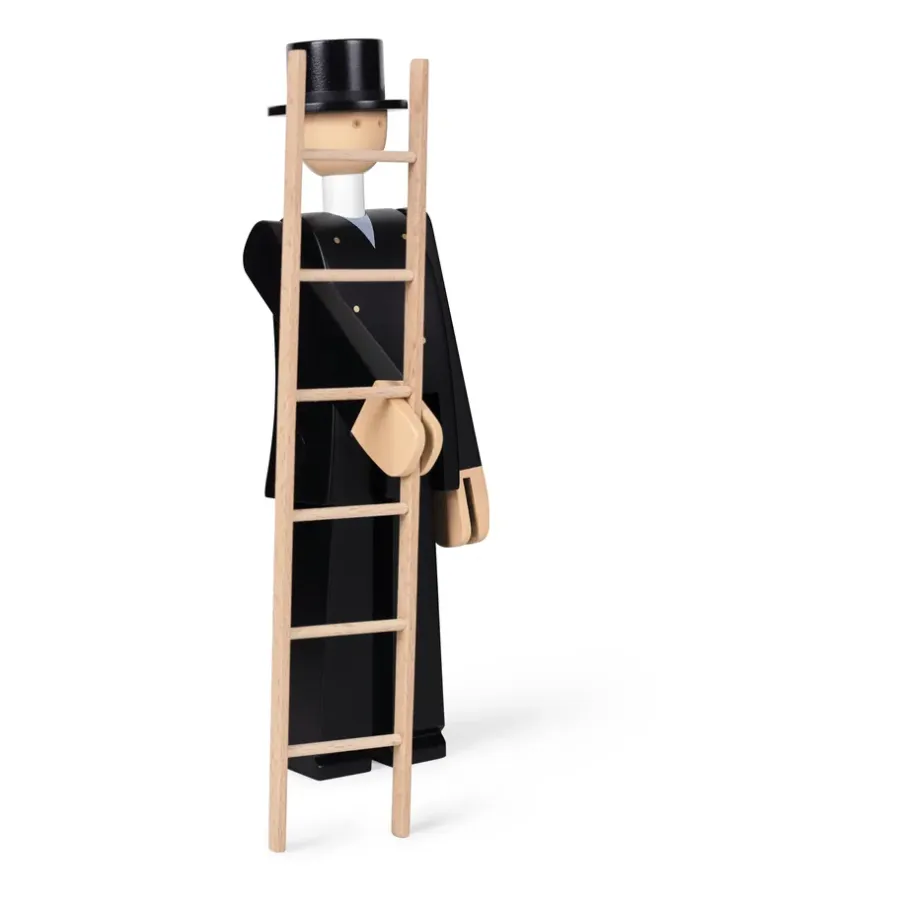 Kay Bojesen Denmark Kay Bojesen schoorsteenveger, Zwart< Houten Beelden