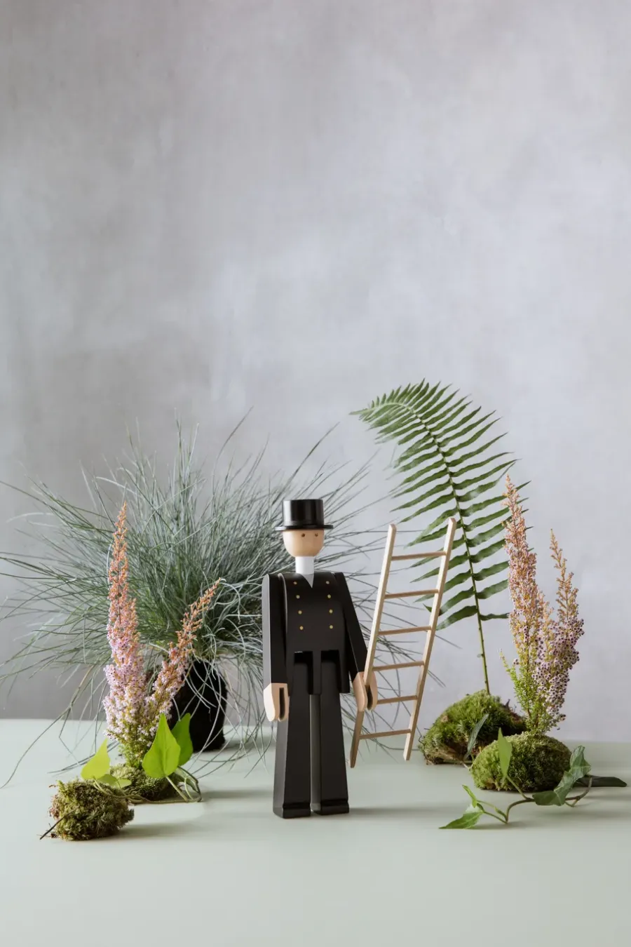 Kay Bojesen Denmark Kay Bojesen schoorsteenveger, Zwart< Houten Beelden