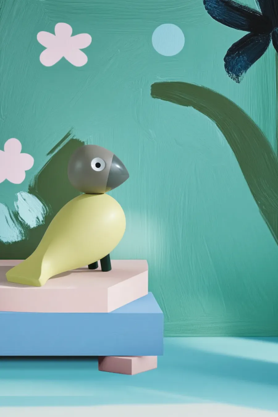 Kay Bojesen Denmark Kay Bojesen Year Bird 2025 Bella, Creme-grijs< Houten Beelden