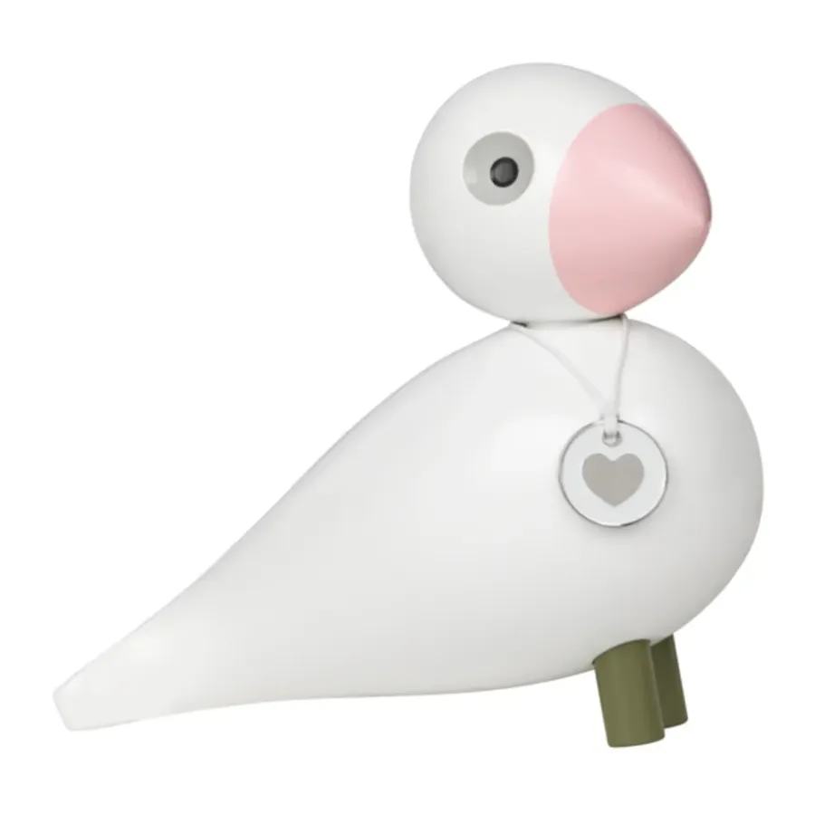 Kay Bojesen Denmark Kay Bojesen zangvogel Love, Wit-roze< Kinderkamer Interieuraccessoires|Kinderkamer Interieuraccessoires