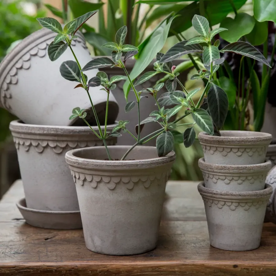 Bergs Potter Københavner bloempot Ø14 cm, Grijs< Bloempotten