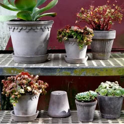 Bergs Potter Københavner pot Ø18 cm, Grijs< Bloempotten