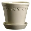 Bergs Potter Københavner pot geglazuurd Ø12 cm, Sand Stone< Bloempotten