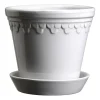 Bergs Potter Københavner pot geglazuurd Ø14 cm, Mineral White< Bloempotten