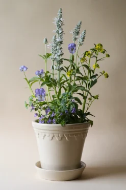 Bergs Potter Københavner pot geglazuurd Ø25 cm, Sand Stone< Bloempotten